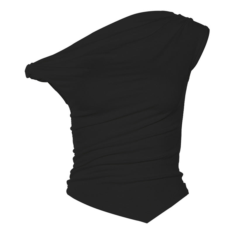 Women's Summer Street Fashion Sexy Navel T-shirt Blouses