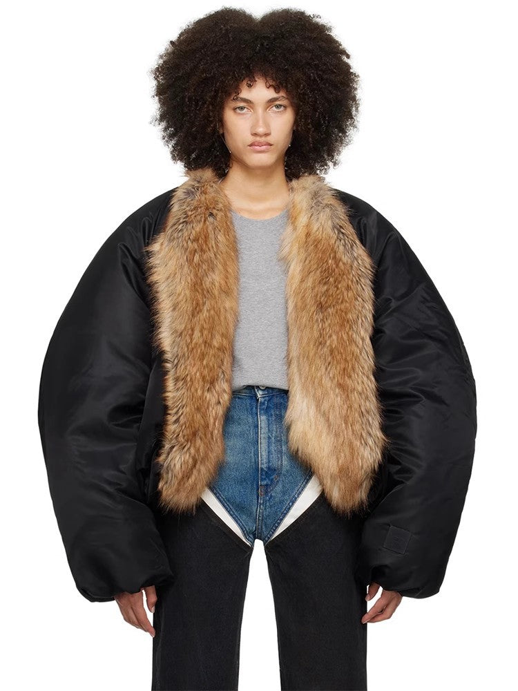 Profile Thick Warm Black Clothes Environmentally Friendly Coats