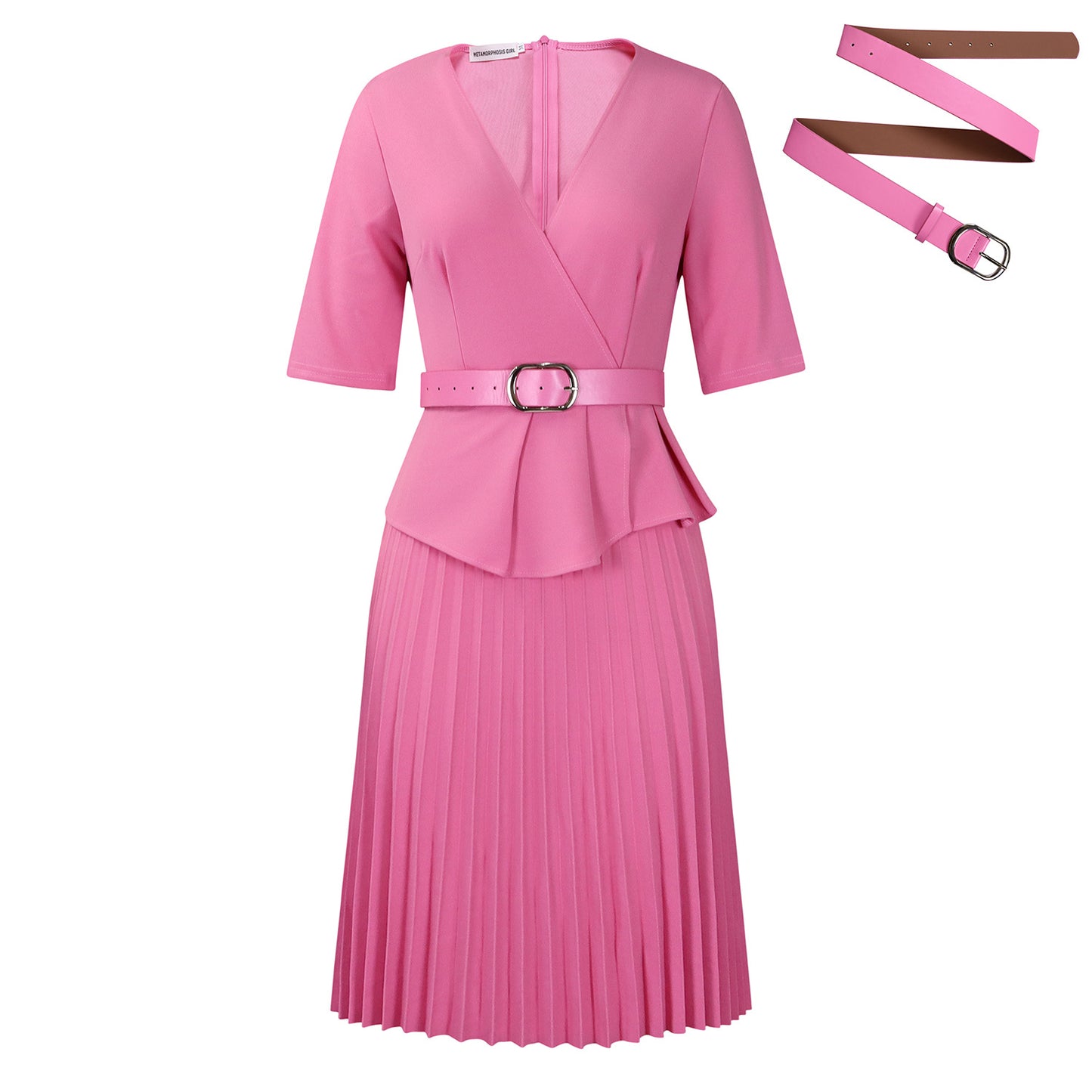 Women's Fashion Temperament Ol Pleated African Dress Plus Size