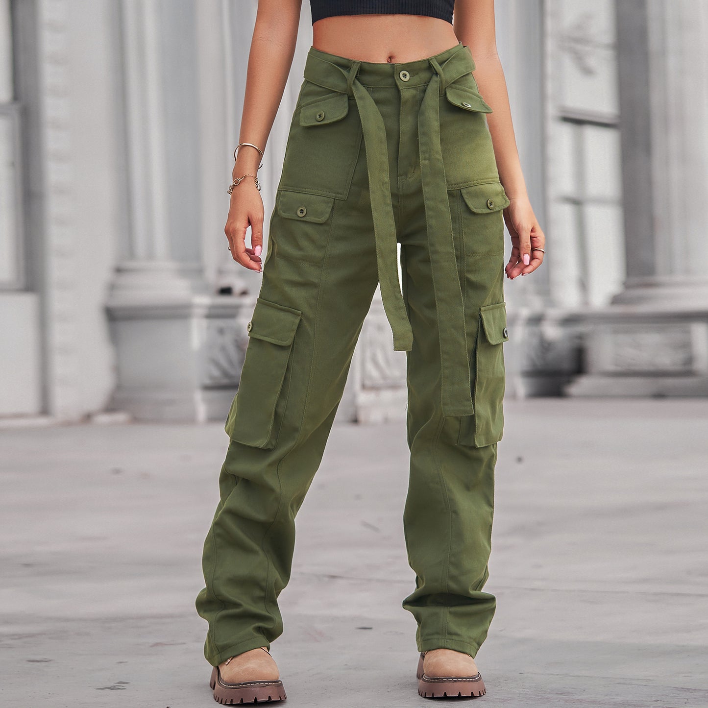 Glamorous Washed Denim Casual Working Trousers Jeans