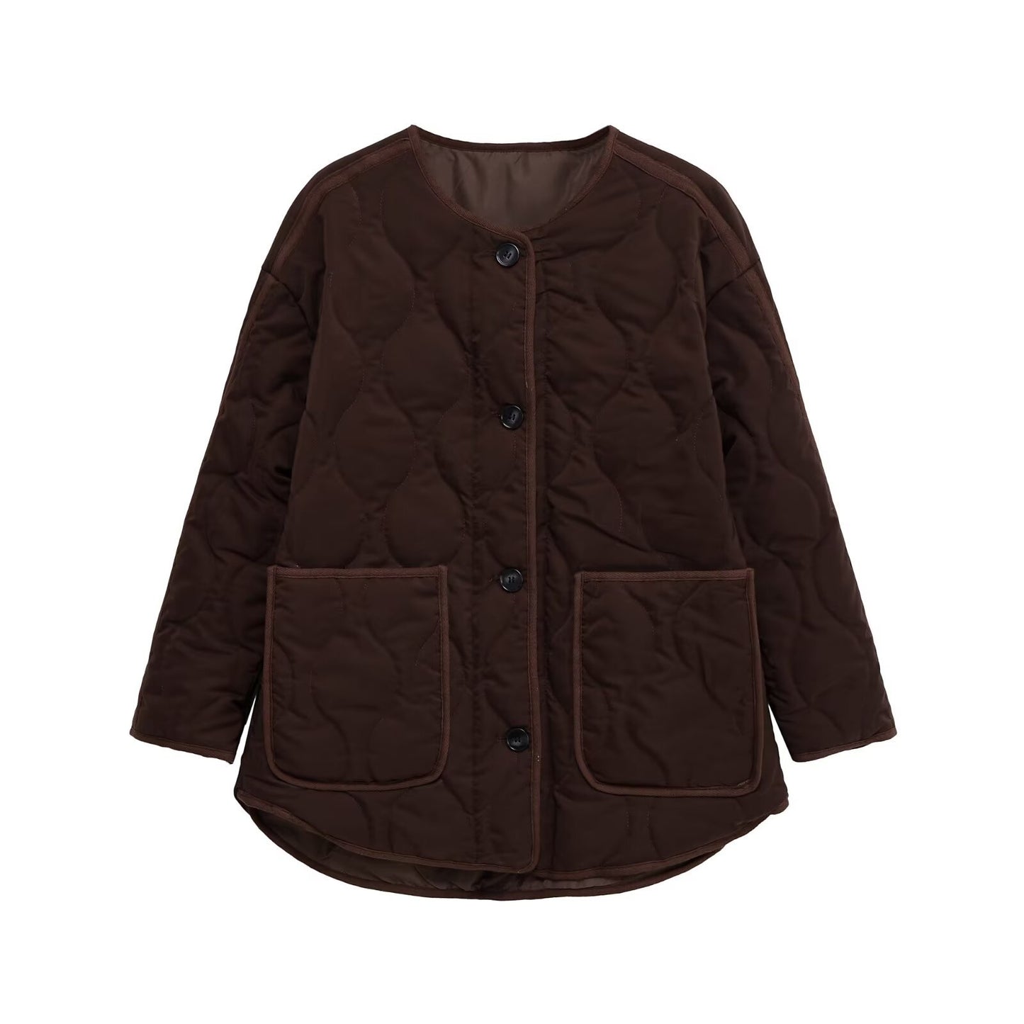 Air Cotton Casual Long Sleeve Pocket Coats