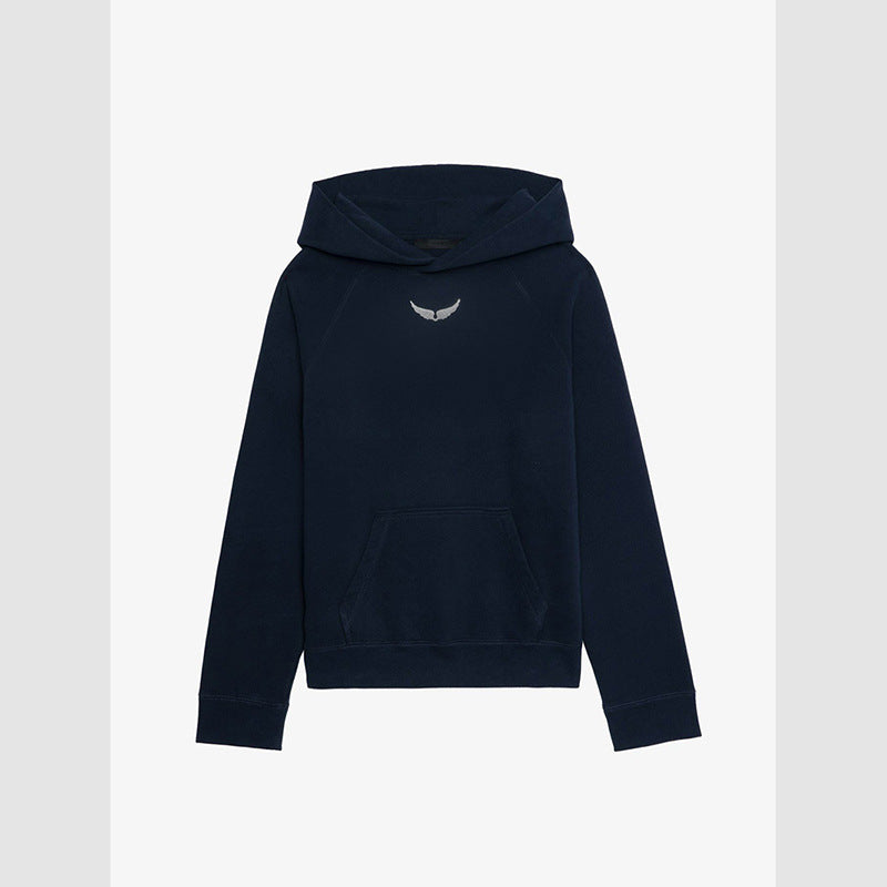 Women's Chalk Digital Printing Steering Wheel Hot Drilling Sweaters