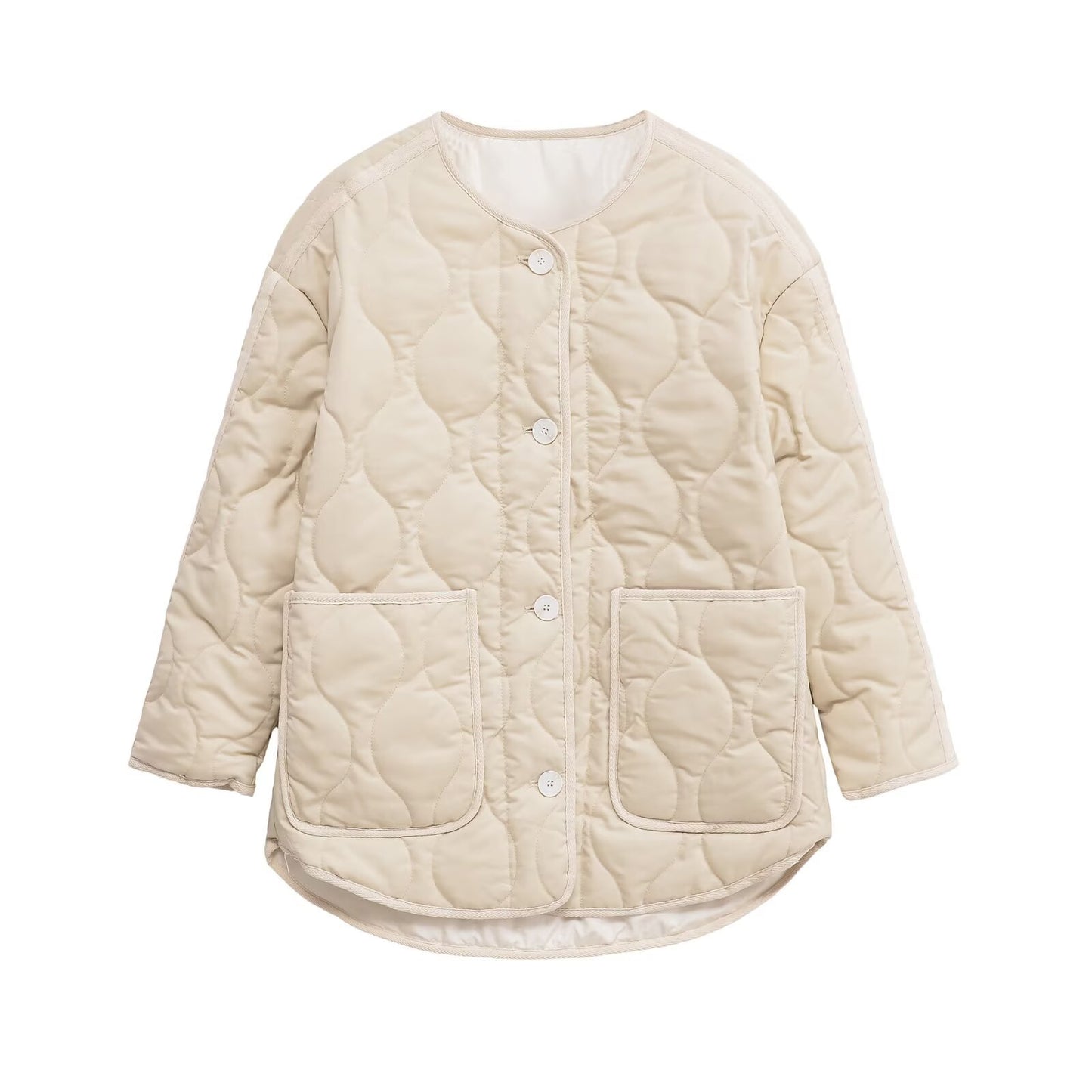 Air Cotton Casual Long Sleeve Pocket Coats