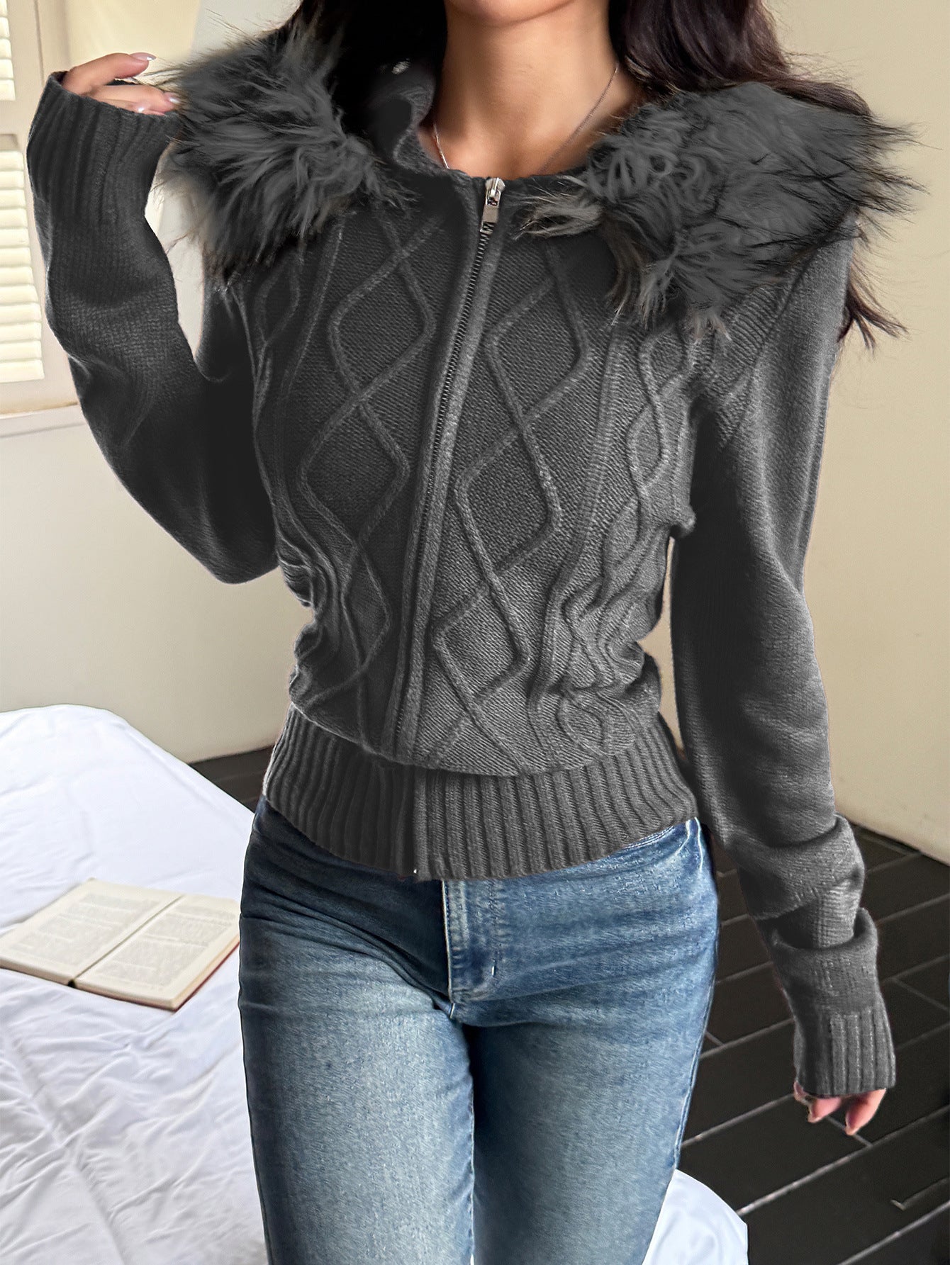 Women's Creative Casual Plush Long Sleeve Sweaters