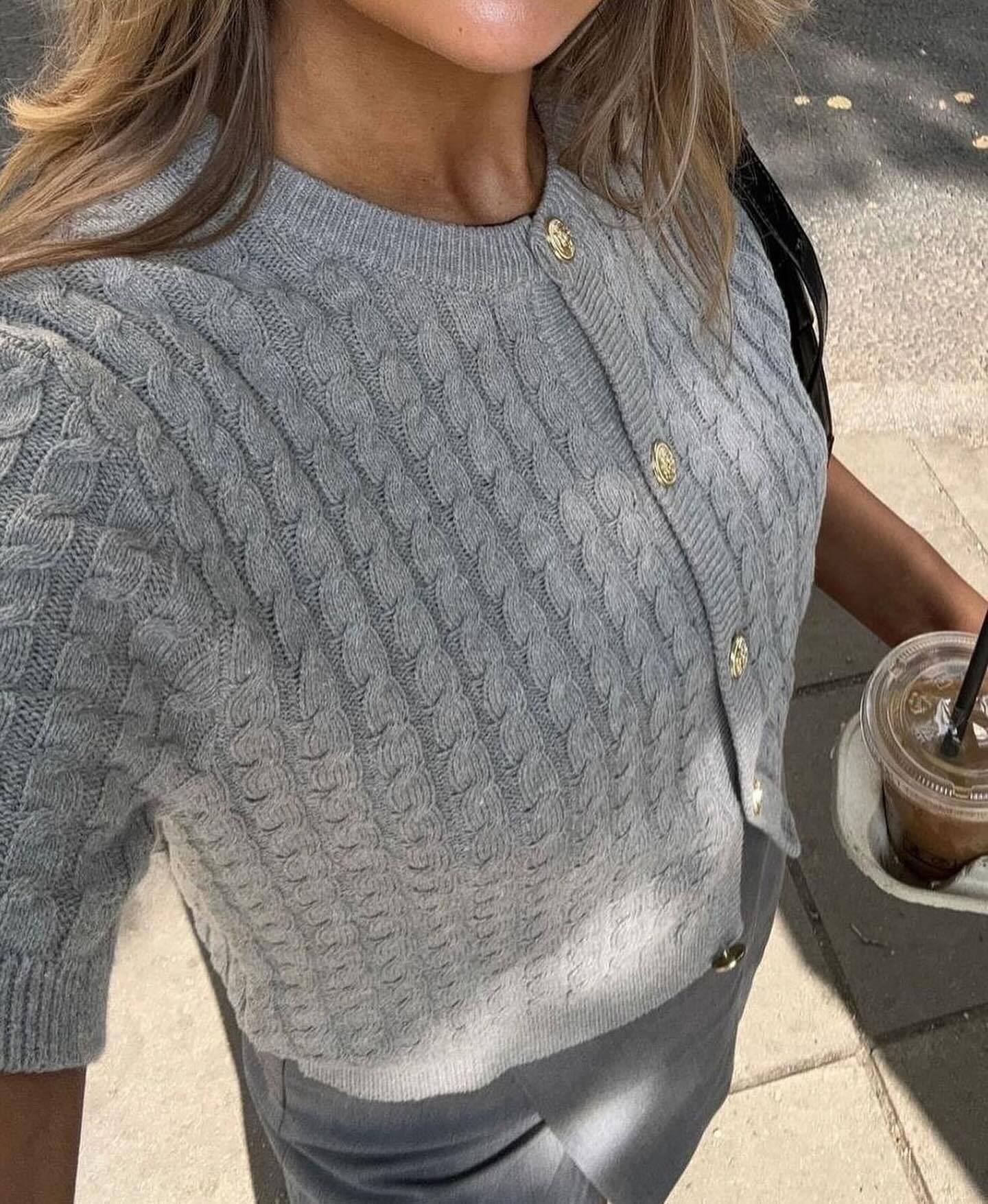 Women's Slimming Twist Twisted String Knitted Angora Blouses