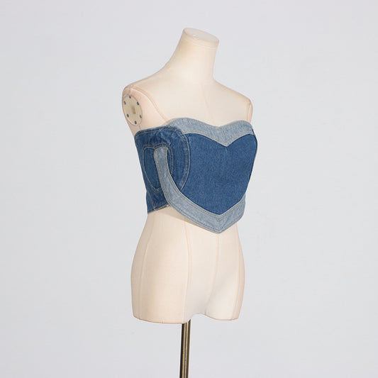Women's Fashion Sexy Denim For Summer Versatile Tops