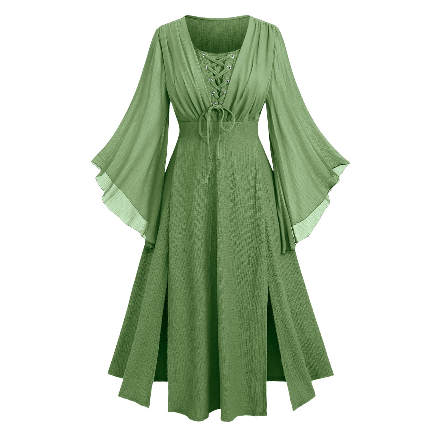 Autumn Slimming Chiffon Sleeve Mid-length Fat Dresses