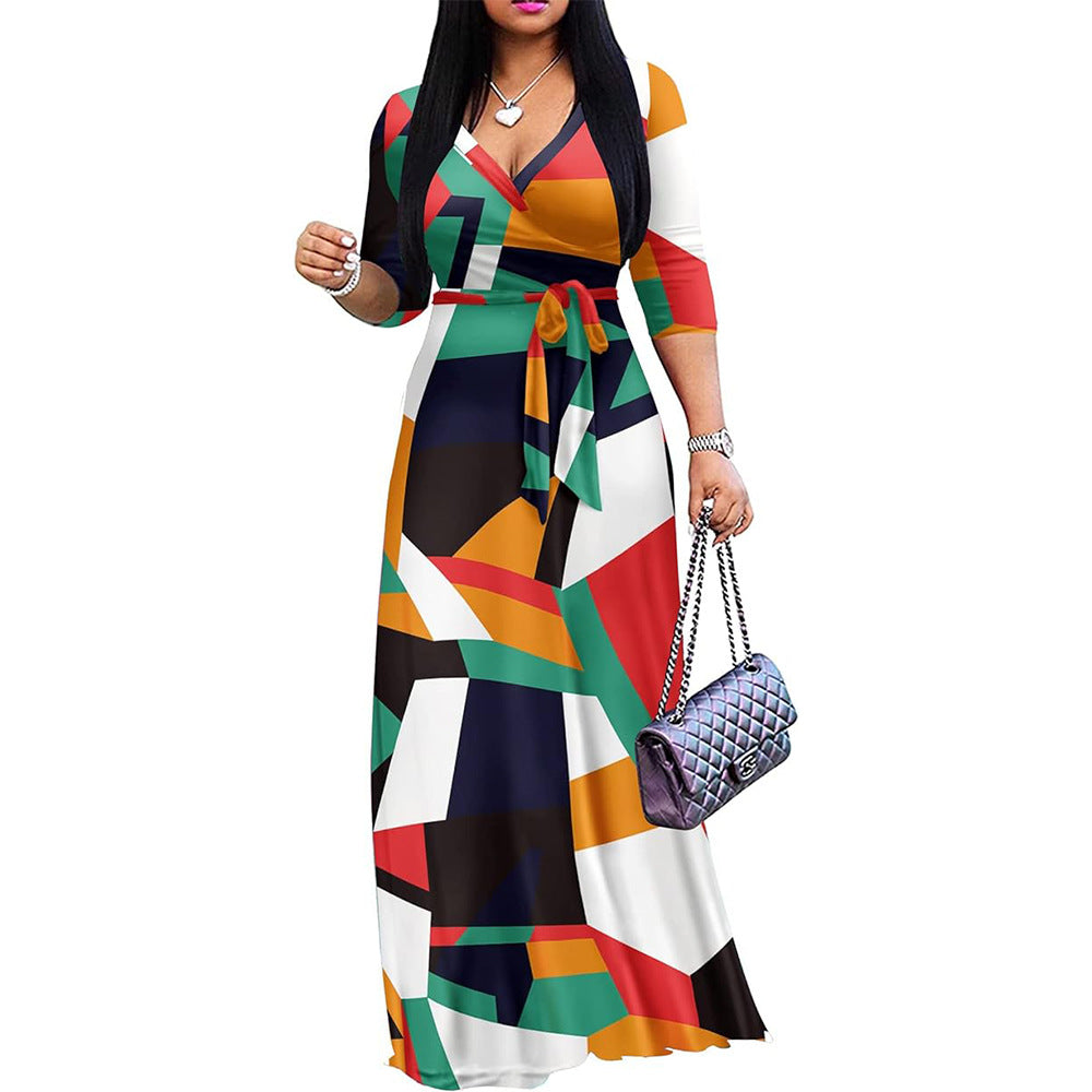 Long Dress Casual Sexy Large Swing Dresses