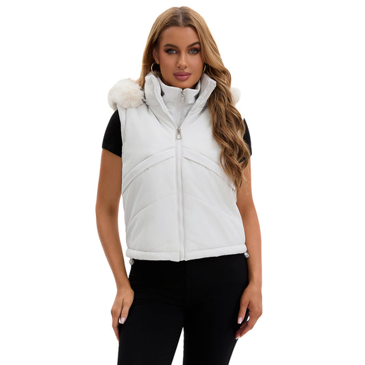 Fashion Fake Two Pieces Removable Sleeves Coats