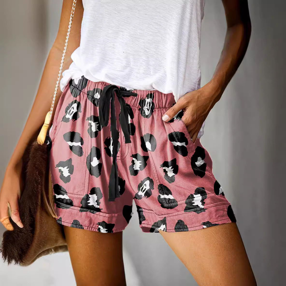 Women's Summer Printed High Waist Straight Casual Pants