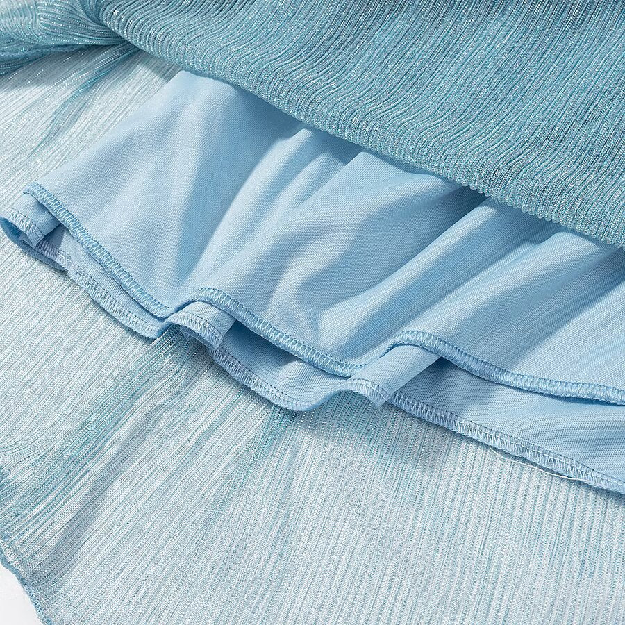 Early Autumn Bright Silk Wrinkle Sexy Dresses