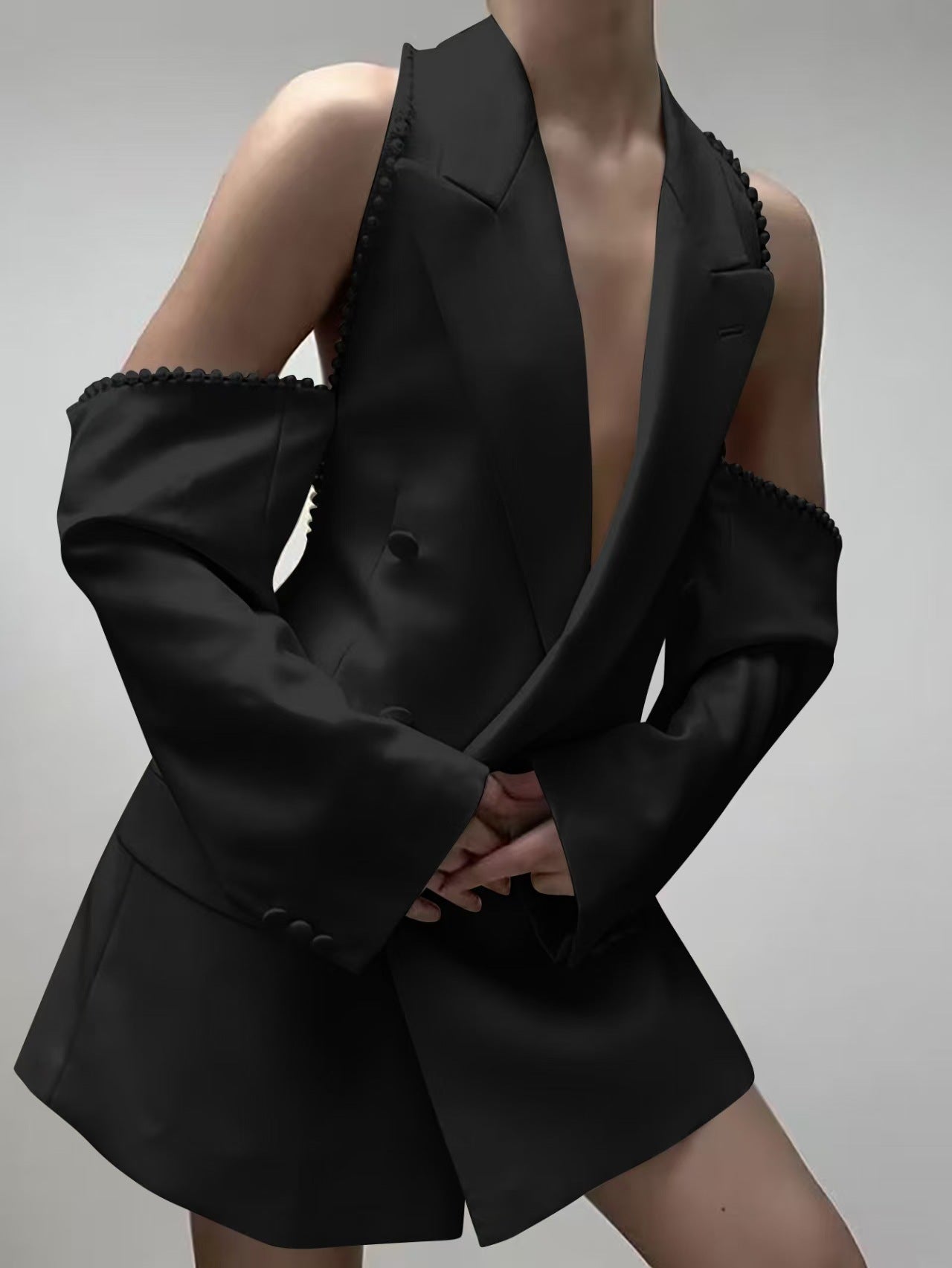 Women's Stylish Bubble Sleeve Fashion Tailored Suits