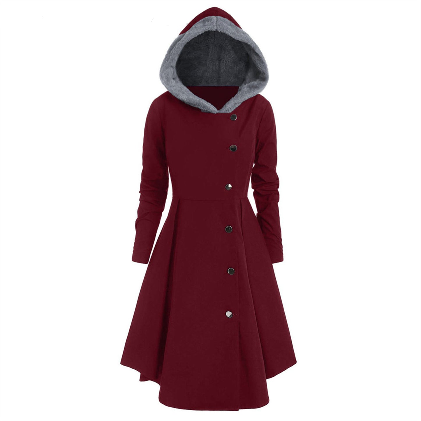 Women's Long Woolen Halloween Style Clothes Christmas Coats