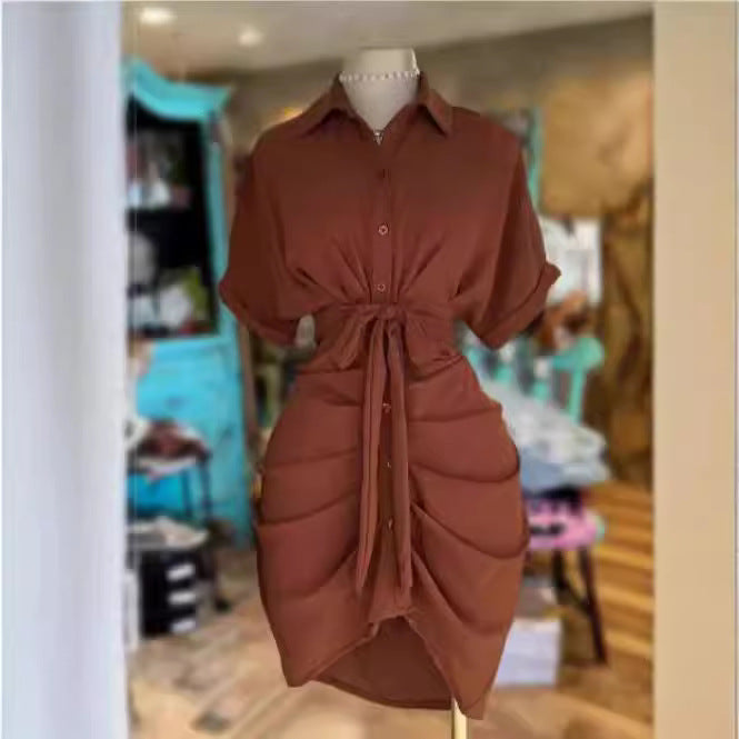 Women's Wind Casual Solid Color Batwing Sleeve Blouses