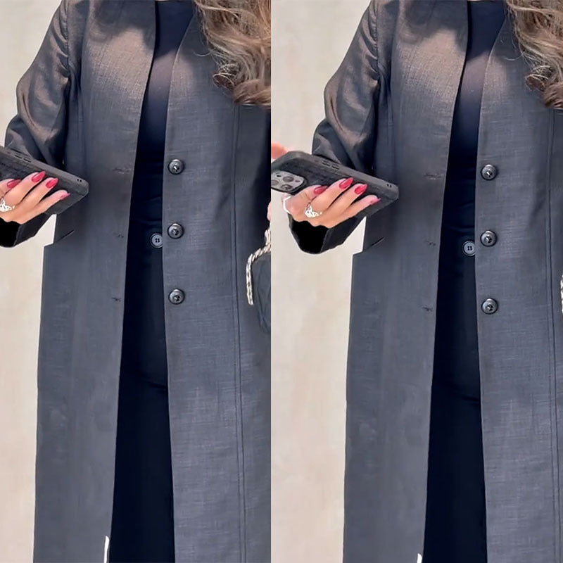 Women's Designer Model French Style Comfortable Mid-length Coats