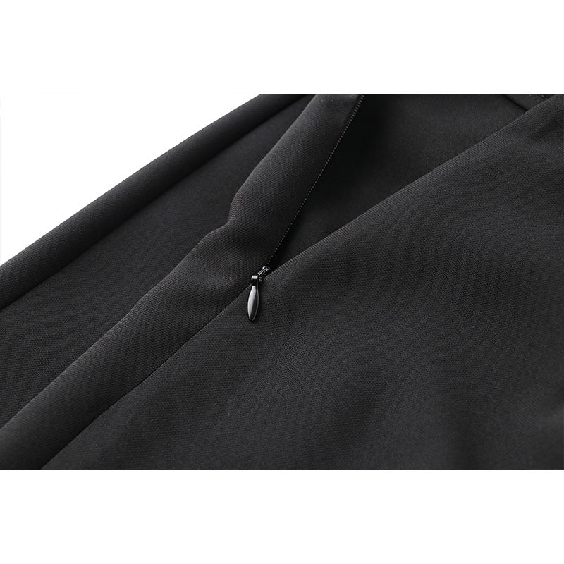 Summer Workplace Commute Style Black Chain Pants