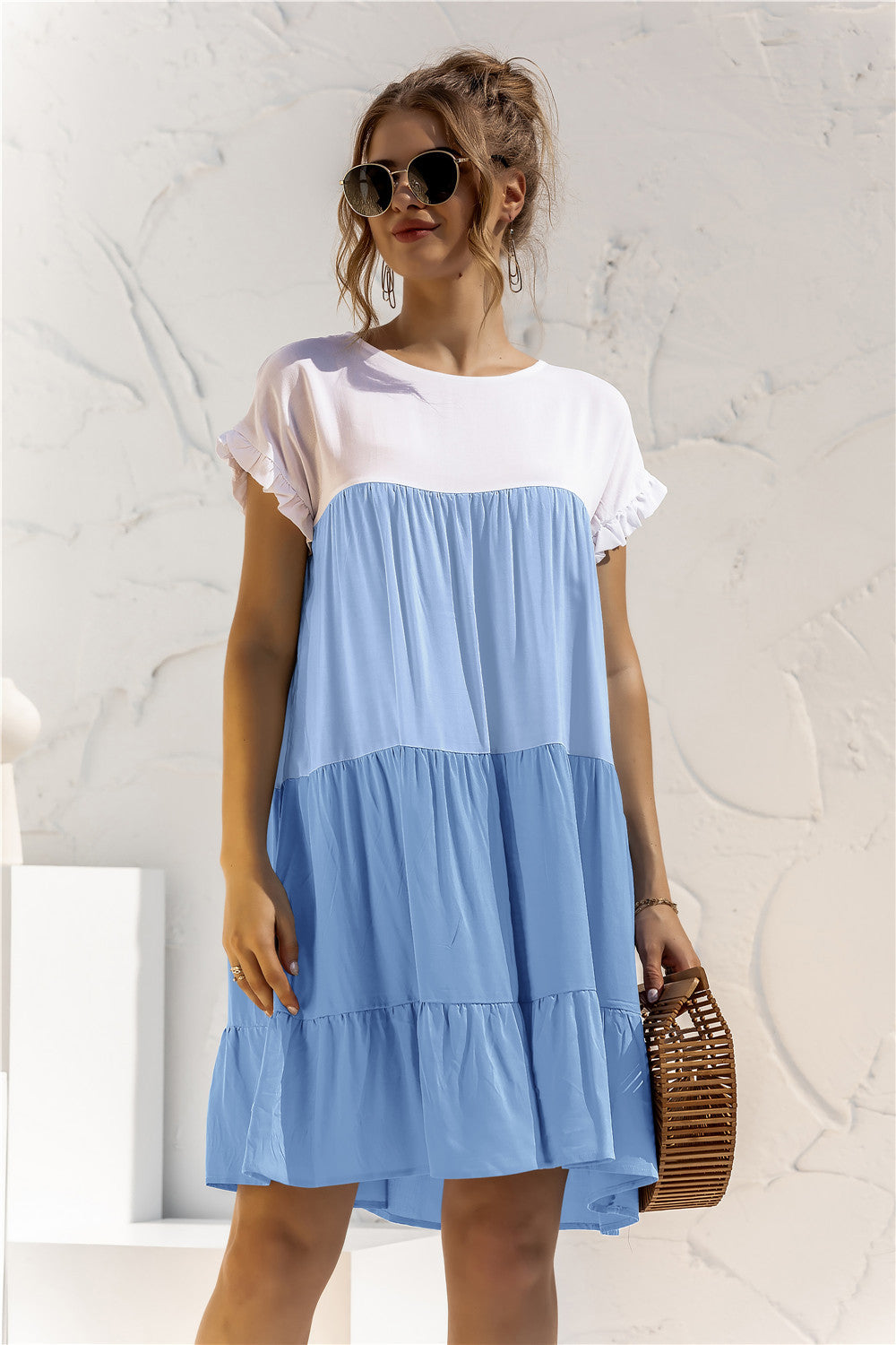 Versatile Popular Creative Loose Multicolor Dress Dresses