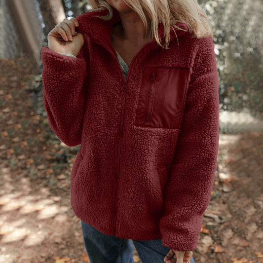 Women's & Men's & Windproof Faux Cashmere Polar Fleece Long Sleeve For Sweaters