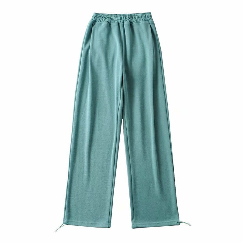 Female Casual Jogger Gray High Waist Pants