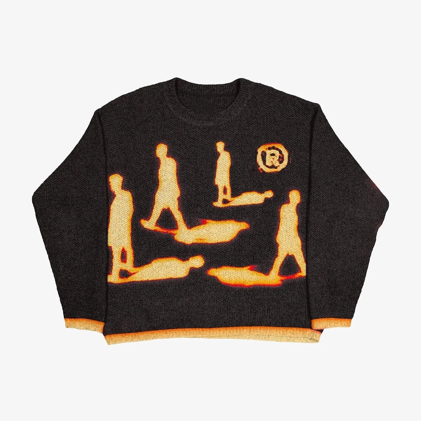 Women's & Men's & Personality Street Printed Round Neck Sweaters