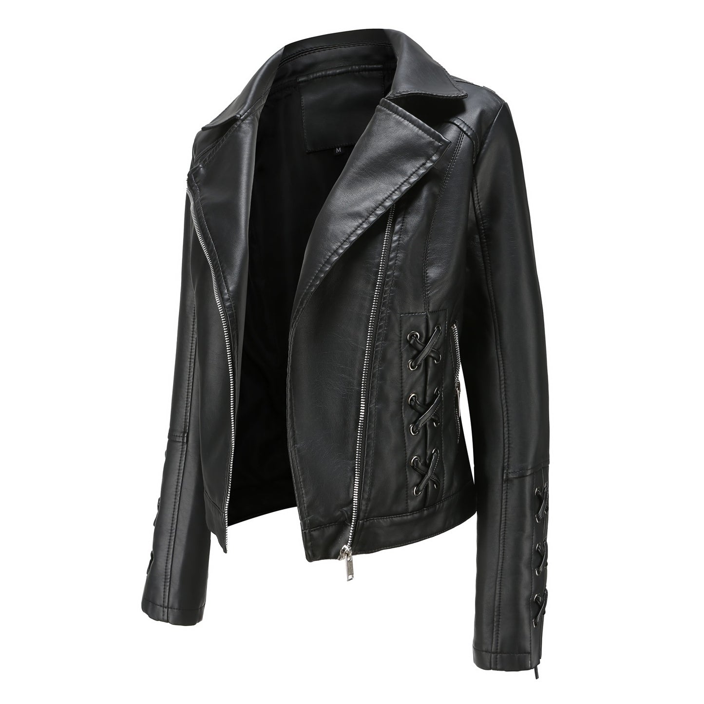 Women's Fashion Woven Leather Popular Casual Jackets