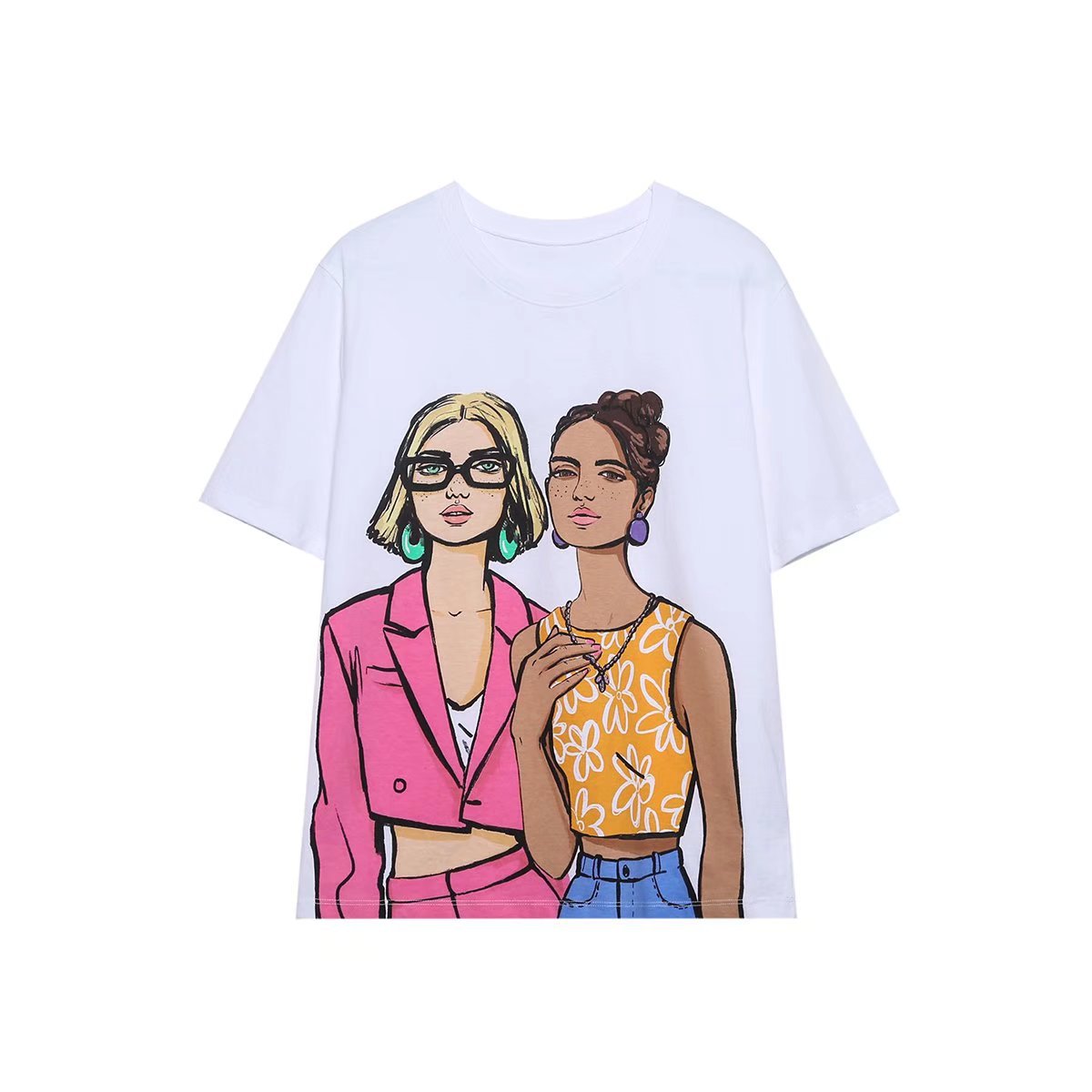 Spring Street Fashion Casual Versatile Printed Blouses