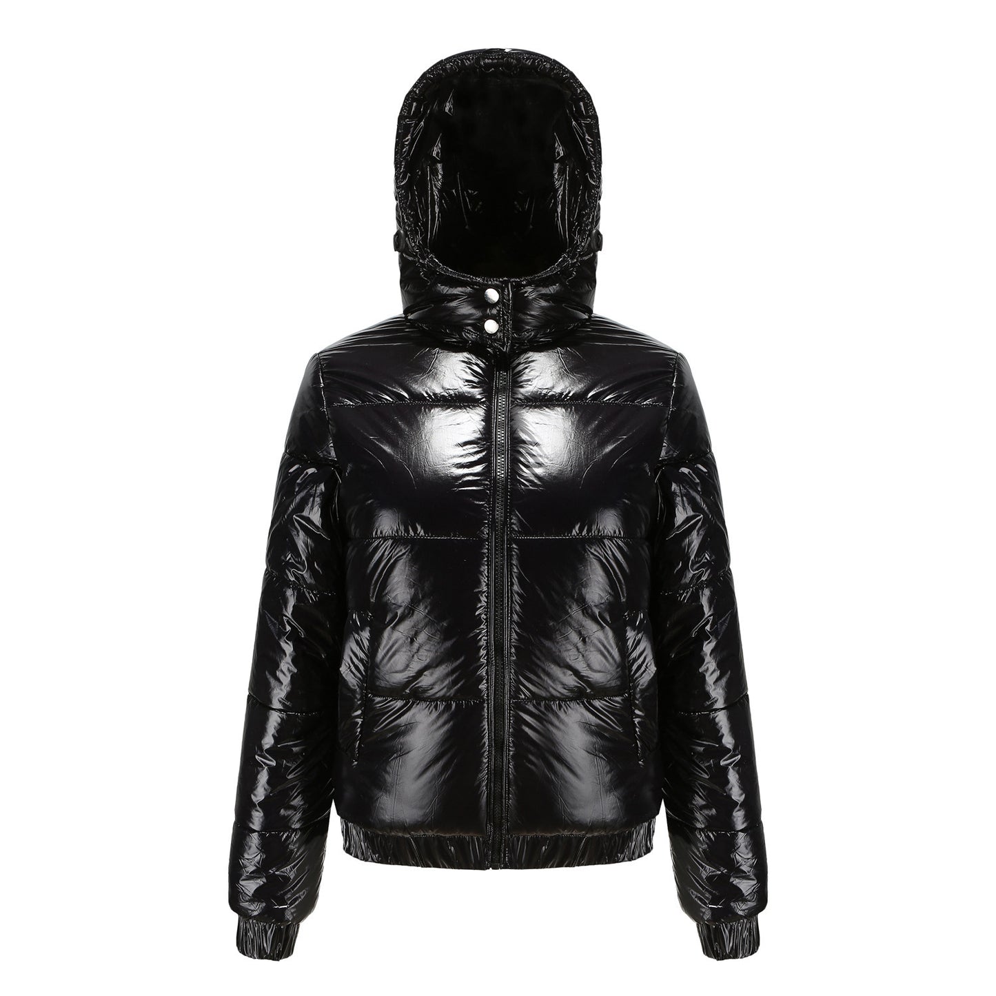 Women's Hooded Coated Splash Proof Fashionable Long Sleeve Coats