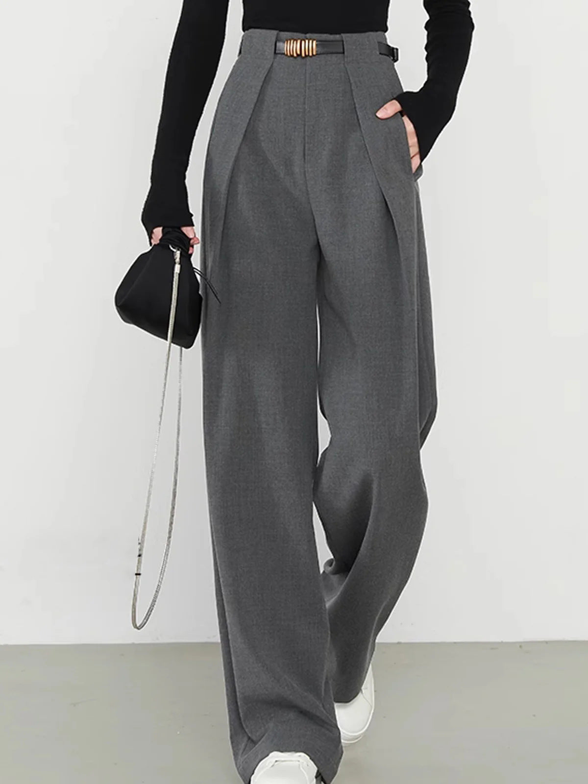 Idle Style High-grade High Waist Loose Pants