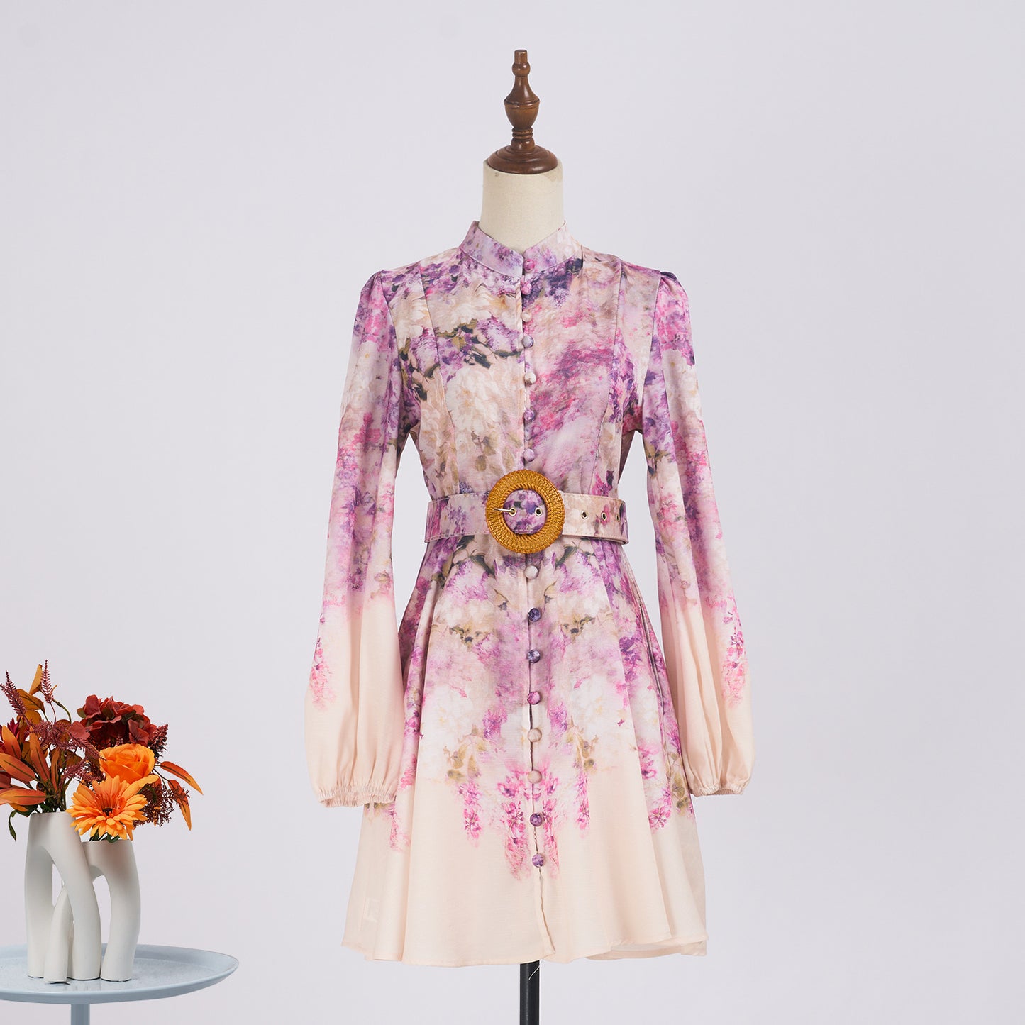 Australian Design Sense Single-breasted Long Sleeve Dresses