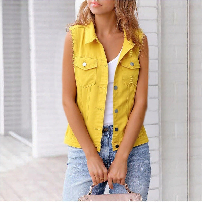 Pretty Graceful Lady's Denim Long Sleeve Jackets