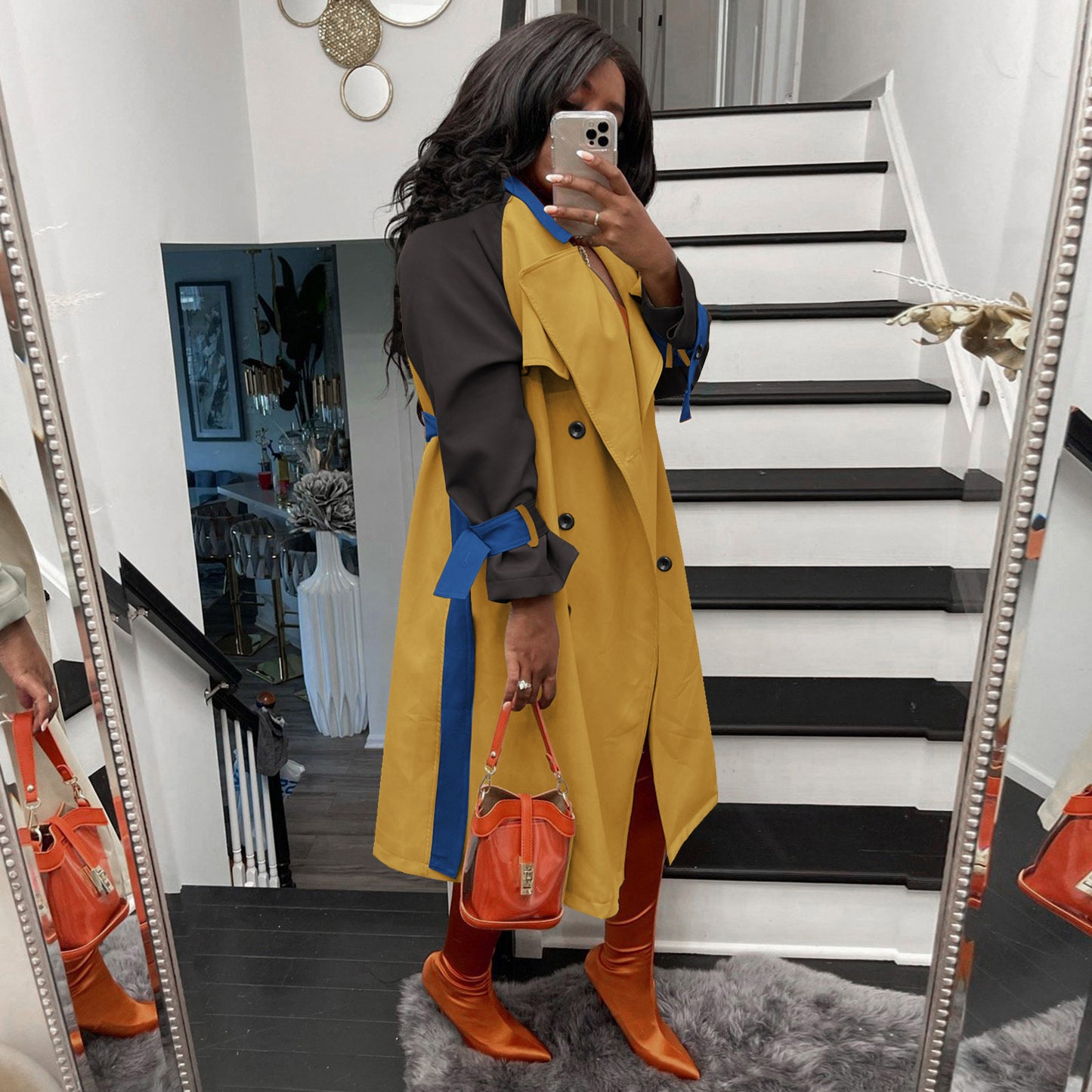 Women's Comfortable Fashion Casual Trench Overcoat Coats