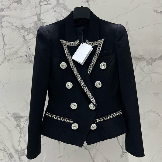 Women's French Style Temperament Patchwork Autumn Fashion Blazers