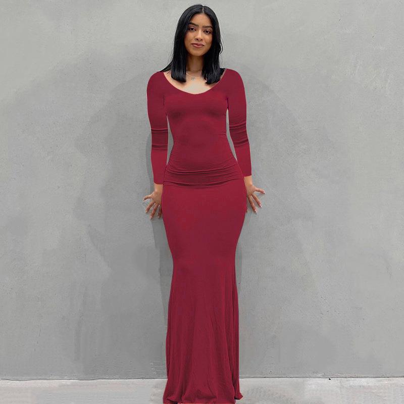 Women's Dress Casual Slim Strap Home Long Dresses