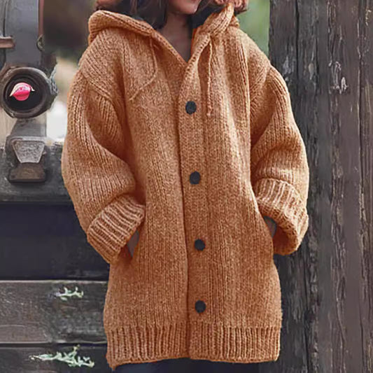 Women's Durable Thicken Lengthen Mid-length Hooded Sweaters