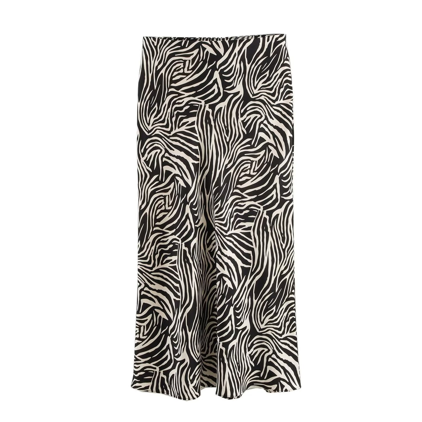 Black Rice Colorful Silk Satin Textured Silky Skirts