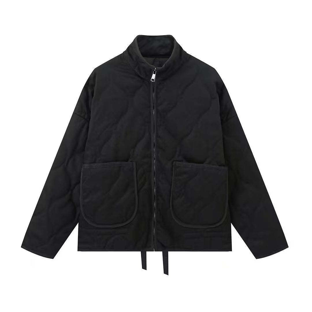 Women's Winter Wadded Loose Quilted Cotton Stand Coats