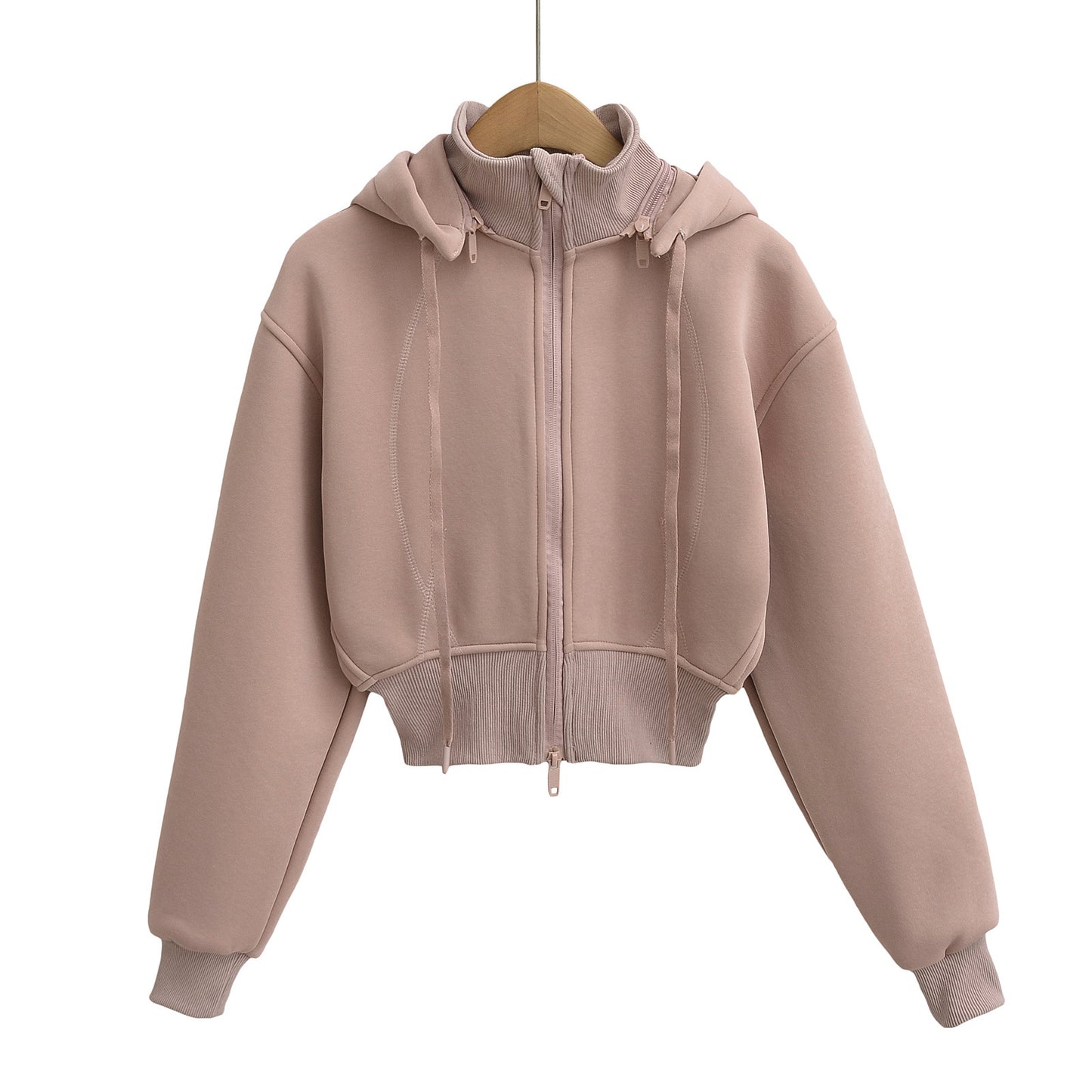 Women's Detachable Hooded Fleece American Hot Loose Sweaters