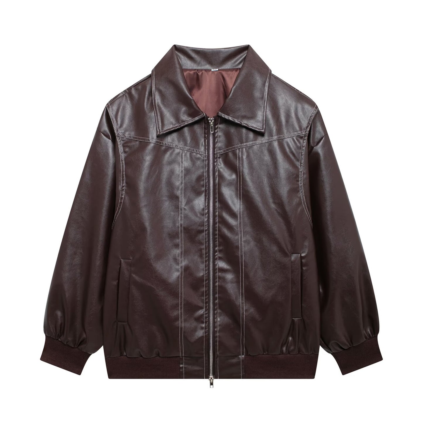 Women's Autumn American Retro Lapel Leather Jackets