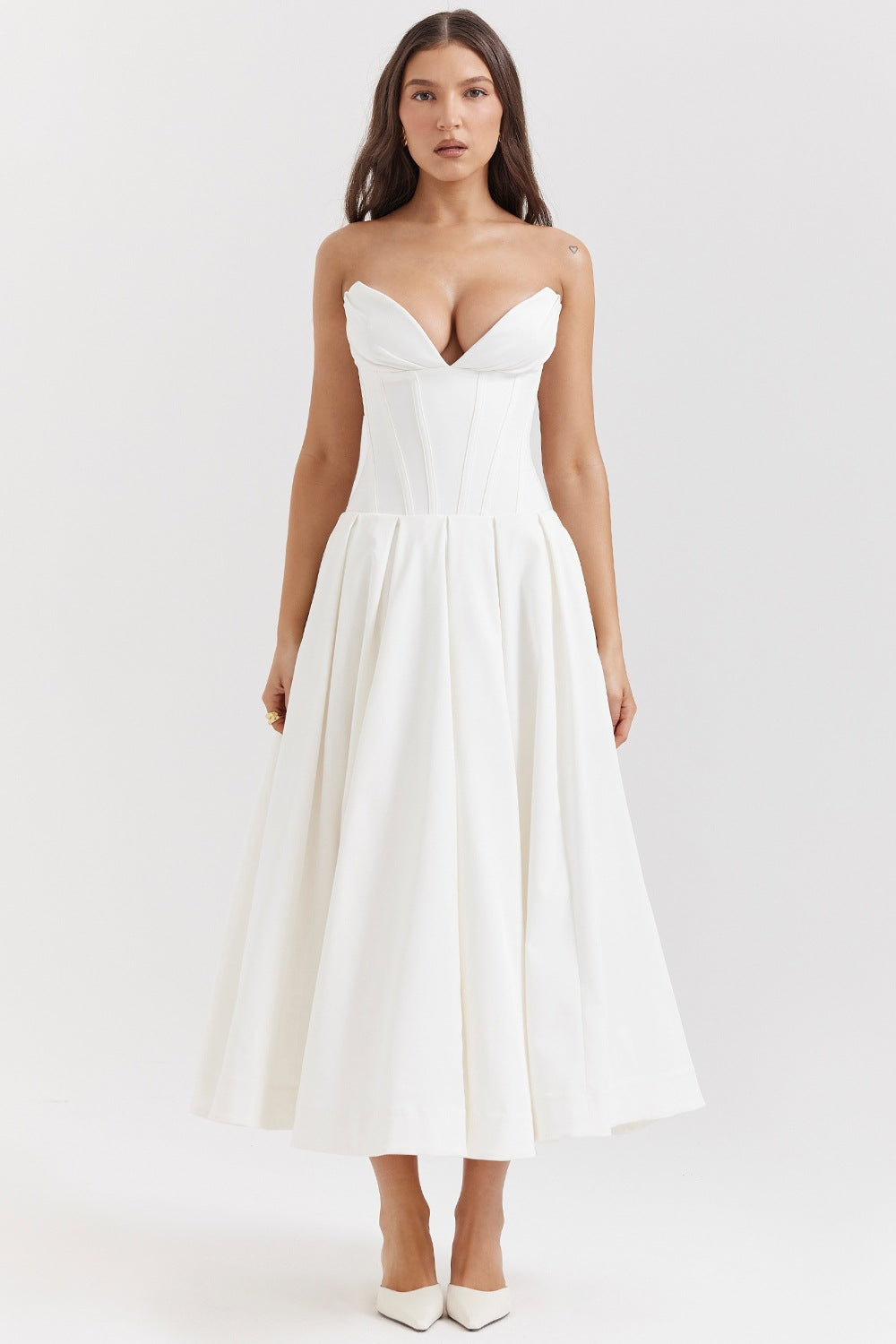 Women's Spring Dress Sexy Hot Sleeveless Mid-length Dresses