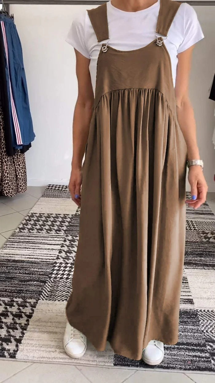 Unique Women's Summer Cotton Linen Long Dress