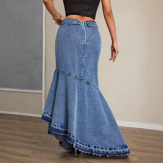 X Long Slim Fit Slimming Hip Raise Temperament Skirts