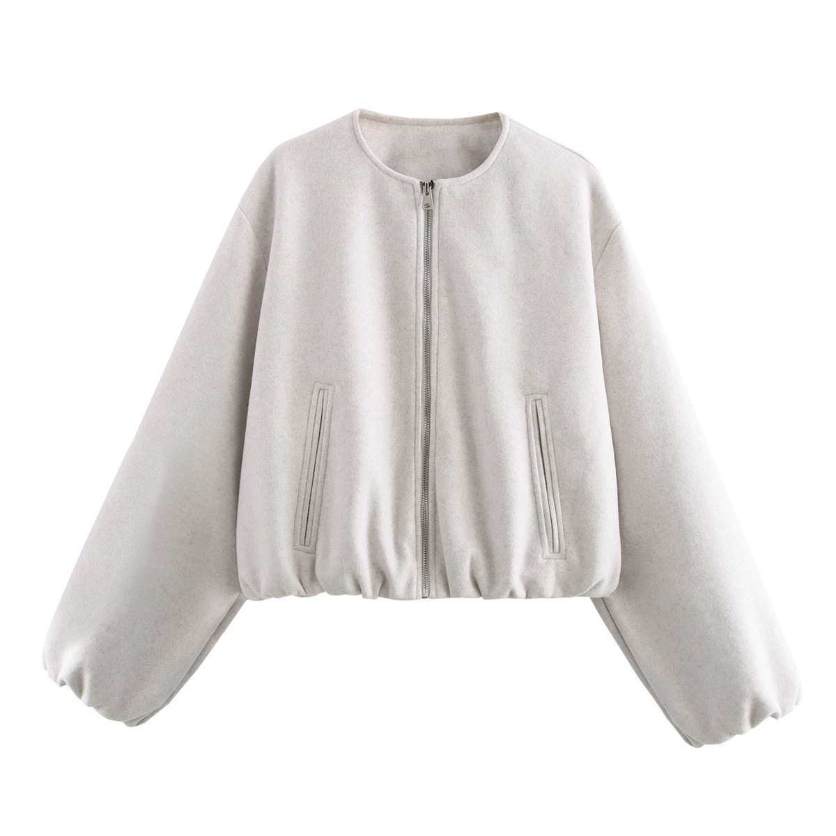 Women's Cool Soft Bomber Round Neck Jackets