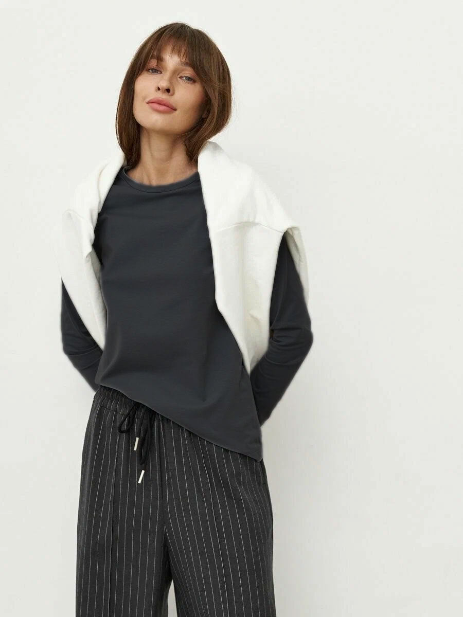 Women's Spring Fashion Rest Commute Pullover Round Blouses