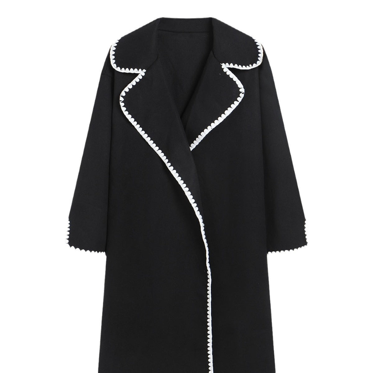 Women's European Double-sided Woolen Long Sleeves Woven Lapel Coats