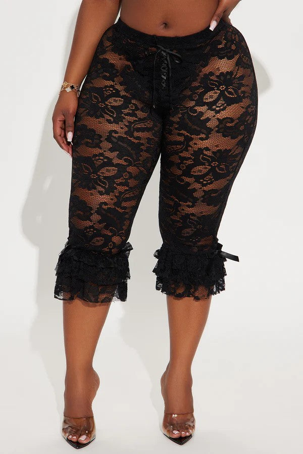 Women's Early Spring Sexy Lace Cutout Hot Pants
