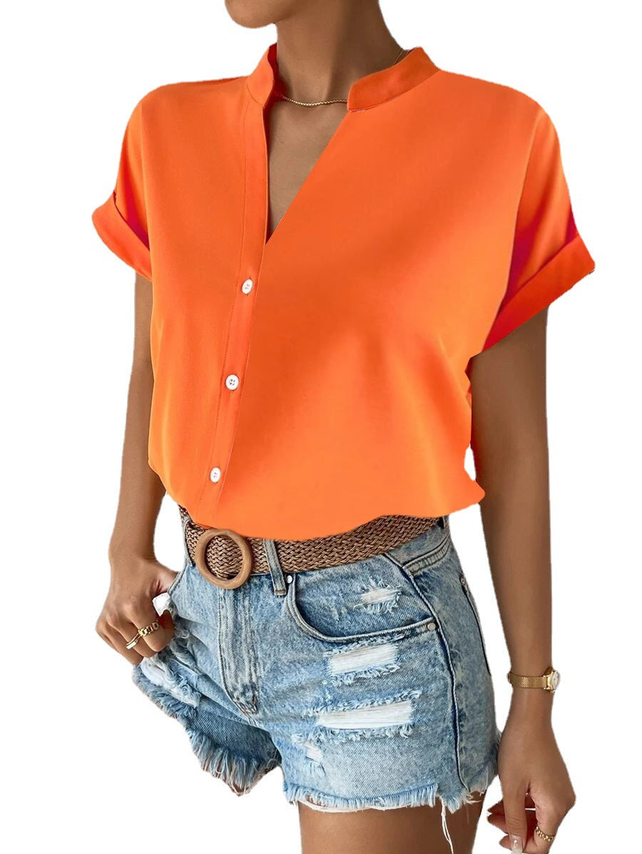 Women's Beautiful Popular Summer Simple Shirt Blouses