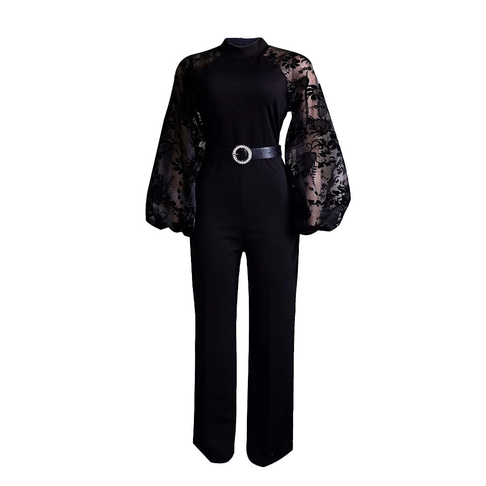 Women's Spring Long Sleeve High Waist Elegant Pants