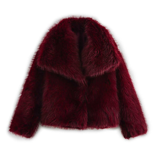 Women's Winter Artificial Fur Street Fashion Grass Jackets