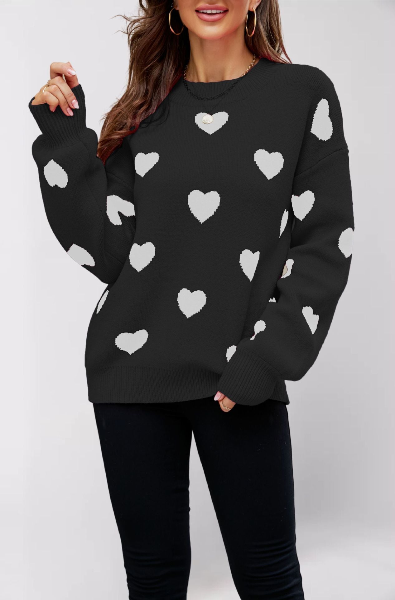 Women's Winter Valentine's Day Love Pullover Oversized Sweaters