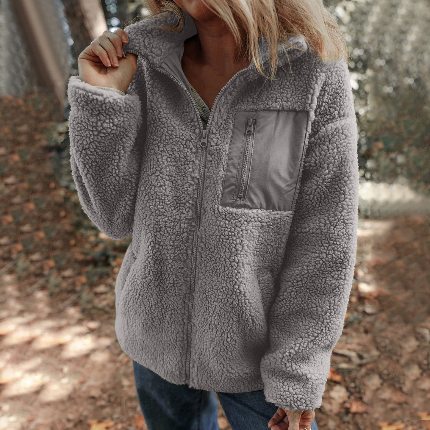 Women's & Men's & Windproof Faux Cashmere Polar Fleece Long Sleeve For Sweaters